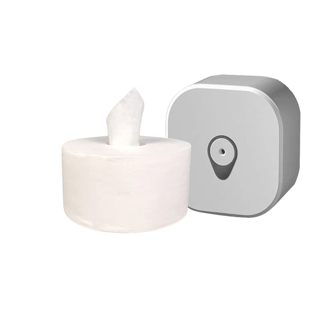 Pasadyang 600g Center Pull Jumbo Roll Toilet Paper 2ply Water Soluble Toilet Paper Para sa Hotel Washing Room