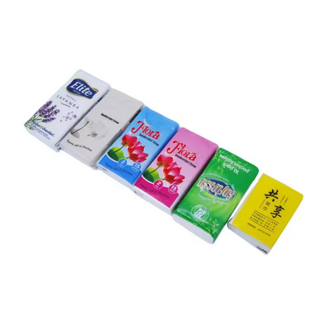 Pangunahing Ultra Soft Virgin Wood Pulp Pocket Pack Facial Tissue Face Tissue Paper Handkerchiefs para sa Paggamit ng Paglalakbay