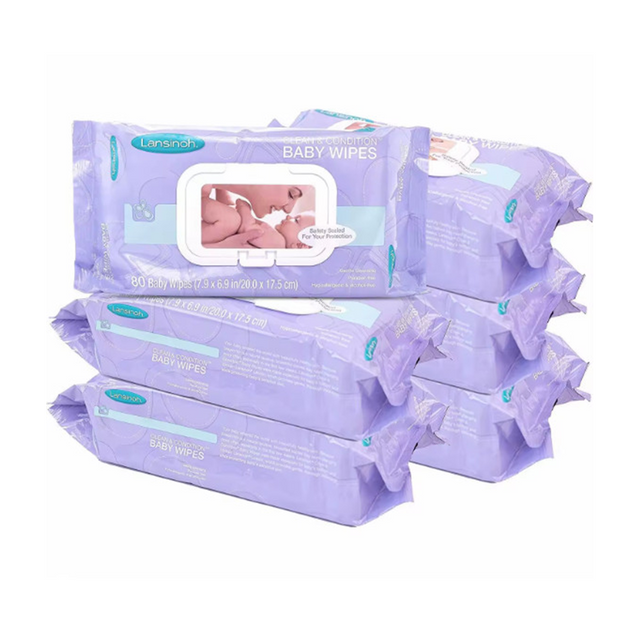 Custom OEM Wet Wipes para sa Baby 80pcs Skincare Hand Mouth Wet Tissue Wipes na may Takip