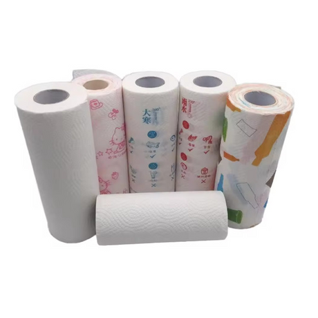Pasadyang I-print ang 2-Ply Kitchen Paper Towel Roll Premium Paper Towels Para sa Paggamit ng Kusina