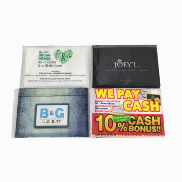 Na -customize na wallet facial tissue para sa advertising